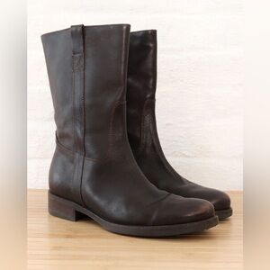 J. Crew Dark Brown Leather Boots